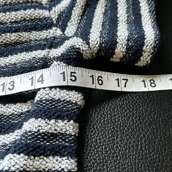 THEORY Albita Guardia Dress Uniform White Navy Blue Stripe Fit Flare Sz 4 NEW - Picture 12 of 13